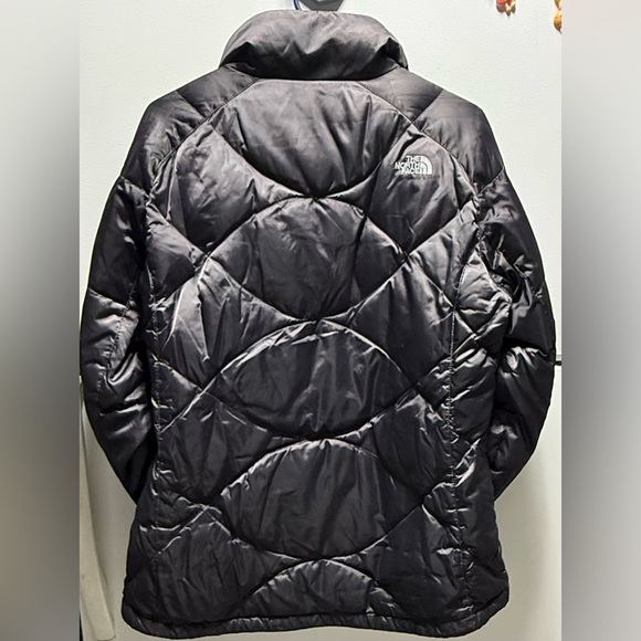 🪅The North Face 550 Puffer Duck Down Full Zip Jacket Charcoal Gray - Picture 10 of 15